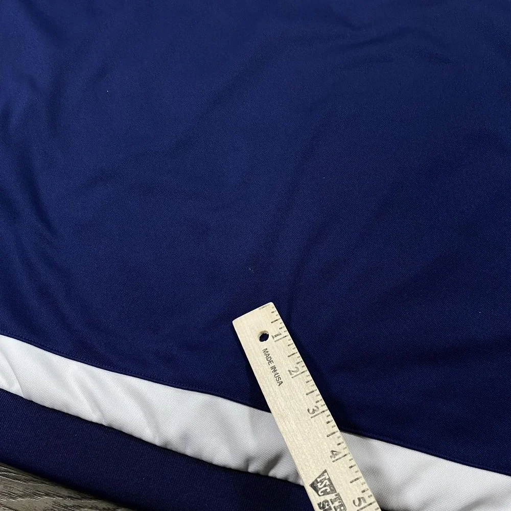 Adidas Hoodie Mens XL Navy Blue Blacksburg Soccer Pullover 3‎ Stripe Sweatshirt